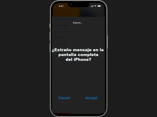 Flash SMS en iOS en pantalla completa